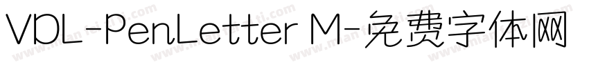 VDL-PenLetter M字体转换